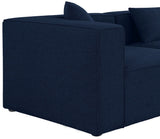 Cube Modular Sectional Sofa - Elegant Cream Linen Upholstery for Customizable Contemporary Comfort