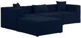 Cube Modular Sectional Sofa - Elegant Cream Linen Upholstery for Customizable Contemporary Comfort