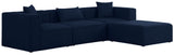 Cube Modular Sectional Sofa - Elegant Cream Linen Upholstery for Customizable Contemporary Comfort