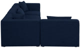 Cube Modular Sectional Sofa - Elegant Cream Linen Upholstery for Customizable Contemporary Comfort
