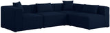 Cube Modular Sectional Sofa - Elegant Cream Linen Upholstery for Customizable Contemporary Comfort