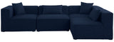 Cube Modular Sectional Sofa - Elegant Cream Linen Upholstery for Customizable Contemporary Comfort