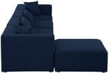 Cube Modular Sectional Sofa - Elegant Cream Linen Upholstery for Customizable Contemporary Comfort