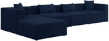 Cube Modular Sectional Sofa - Elegant Cream Linen Upholstery for Customizable Contemporary Comfort