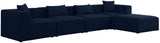 Cube Modular Sectional Sofa - Elegant Cream Linen Upholstery for Customizable Contemporary Comfort