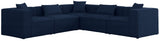 Cube Modular Sectional Sofa - Elegant Cream Linen Upholstery for Customizable Contemporary Comfort