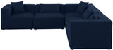 Cube Modular Sectional Sofa - Elegant Cream Linen Upholstery for Customizable Contemporary Comfort