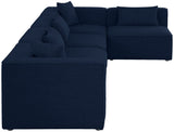 Cube Modular Sectional Sofa - Elegant Cream Linen Upholstery for Customizable Contemporary Comfort
