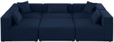 Cube Modular Sectional Sofa - Elegant Cream Linen Upholstery for Customizable Contemporary Comfort