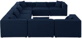 Cube Modular Sectional Sofa - Elegant Cream Linen Upholstery for Customizable Contemporary Comfort