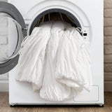 Ruched Design Delicate Bow Ties Comforter Set, White