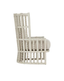 Norene Gray Wing Chair, Demetria Parchment