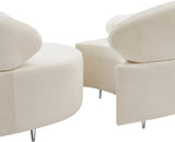 Vivacious Velvet Sectional Sofa Set with Gold & Chrome Legs, Pillows Included for Ultimate Comfort