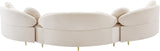 Vivacious Velvet Sectional Sofa Set with Gold & Chrome Legs, Pillows Included for Ultimate Comfort