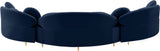 Vivacious Velvet Sectional Sofa Set with Gold & Chrome Legs, Pillows Included for Ultimate Comfort
