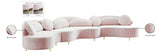 Vivacious Velvet Sectional Sofa Set with Gold & Chrome Legs, Pillows Included for Ultimate Comfort