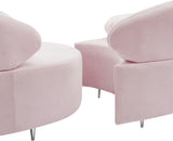 Vivacious Velvet Sectional Sofa Set with Gold & Chrome Legs, Pillows Included for Ultimate Comfort