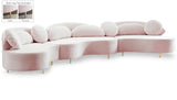 Vivacious Velvet Sectional Sofa Set with Gold & Chrome Legs, Pillows Included for Ultimate Comfort