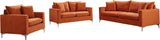 Naomi Velvet Sofa - Luxurious Comfort with Customizable Legs & Cozy Pillows for Stylish Living Rooms