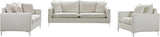 Naomi Velvet Chair – Luxurious Contemporary Design with Customizable Legs and Cozy Pillows Included