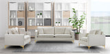 Naomi Velvet Chair – Luxurious Contemporary Design with Customizable Legs and Cozy Pillows Included