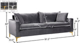 Naomi Velvet Sofa - Luxurious Comfort with Customizable Legs & Cozy Pillows for Stylish Living Rooms