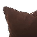 24 x 24 Outdoor Pillow with Dec Cord- Seascape Chocolate- Poly Insert