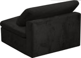 Cozy Armless Modular Chair: Luxurious Fiber-Filled Cushions for Ultimate Comfort and Style