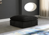 Cozy Modular Ottoman - Elegant Contemporary Design with Luxurious Fiber-Filled Comfort and Style