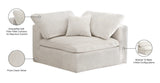 Cozy Armless Modular Chair: Luxurious Fiber-Filled Cushions for Ultimate Comfort and Style