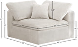 Cozy Armless Modular Chair: Luxurious Fiber-Filled Cushions for Ultimate Comfort and Style