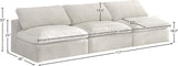 Cozy Modular Armless Sofa – Experience Cloud-Like Comfort with Soft Fiber-Filled Cushions Today!