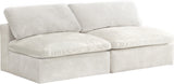 Cozy Modular Armless Sofa – Experience Cloud-Like Comfort with Soft Fiber-Filled Cushions Today!