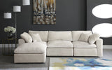 Cozy Velvet Modular Sectional Sofa - Cloud-Like Comfort with Elegant Design for Any Living Space