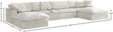 Cozy Velvet Modular Sectional Sofa - Cloud-Like Comfort with Elegant Design for Any Living Space