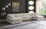 Cozy Velvet Modular Sectional Sofa - Cloud-Like Comfort with Elegant Design for Any Living Space