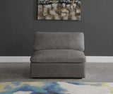 Cozy Armless Modular Chair: Luxurious Fiber-Filled Cushions for Ultimate Comfort and Style