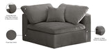 Cozy Armless Modular Chair: Luxurious Fiber-Filled Cushions for Ultimate Comfort and Style