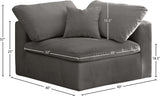 Cozy Armless Modular Chair: Luxurious Fiber-Filled Cushions for Ultimate Comfort and Style