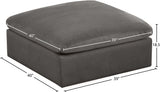 Cozy Modular Ottoman - Elegant Contemporary Design with Luxurious Fiber-Filled Comfort and Style