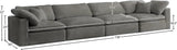Cozy Modular Sofa: Embrace Cloud-Like Comfort with Soft Fiber Cushions for Ultimate Relaxation