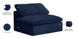 Cozy Armless Modular Chair: Luxurious Fiber-Filled Cushions for Ultimate Comfort and Style