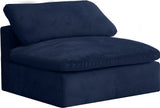 Cozy Armless Modular Chair: Luxurious Fiber-Filled Cushions for Ultimate Comfort and Style