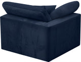 Cozy Armless Modular Chair: Luxurious Fiber-Filled Cushions for Ultimate Comfort and Style