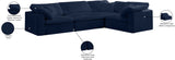Cozy 4-Piece Modular Sectional Sofa - Luxurious Fiber-Filled Cushions for Ultimate Comfort and Style