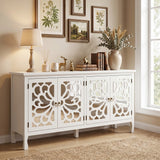 63'' Carved Sideboard Cabinet with Storage