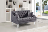 Roxy Contemporary Loveseat with Deep Button Tufting and Acrylic Legs for Elegant Living Spaces
