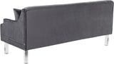 Roxy Contemporary Sofa - Elegant Design with Deep Button Tufting, Acrylic Legs for Modern Living Room