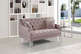 Roxy Contemporary Loveseat with Deep Button Tufting and Acrylic Legs for Elegant Living Spaces