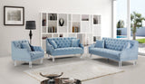 Roxy Contemporary Sofa - Elegant Design with Deep Button Tufting, Acrylic Legs for Modern Living Room